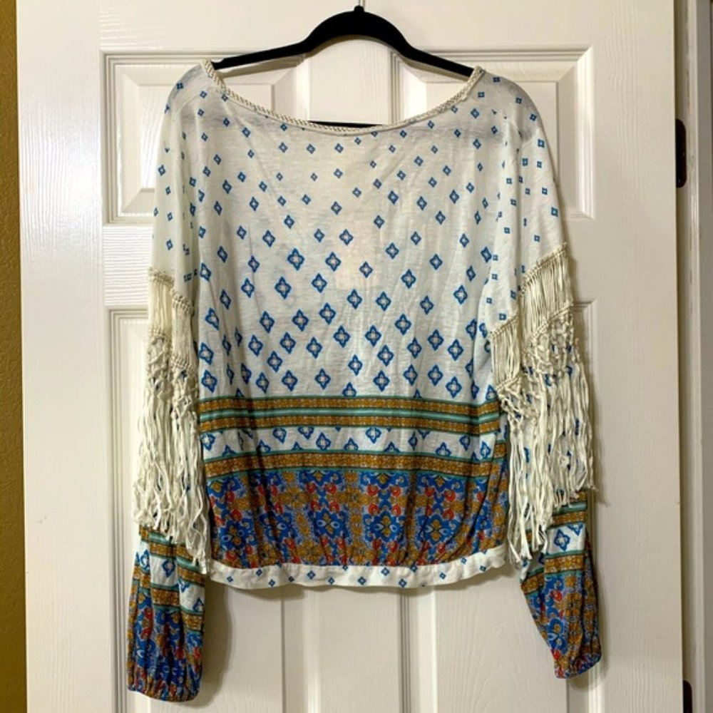 Free People Macrame Vibe Tassel Top - Picture 5 of 7